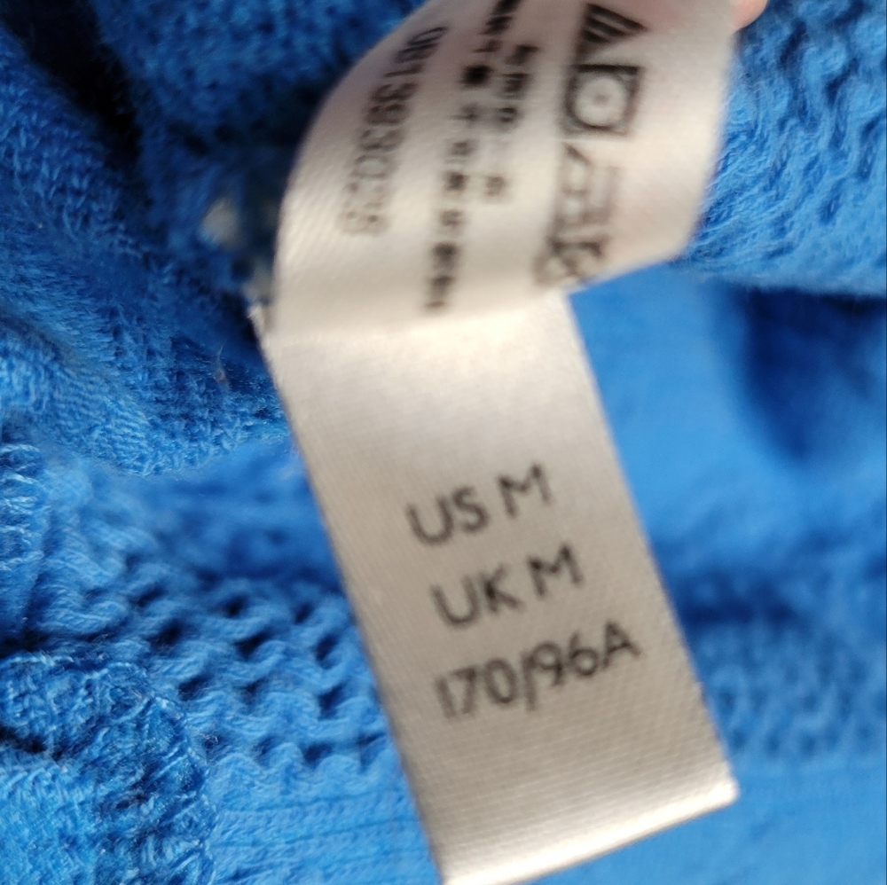 FREE PEOPLE MOVEMENT Cable Cinch Hoodie Royal Blue Medium - Picture 5 of 7